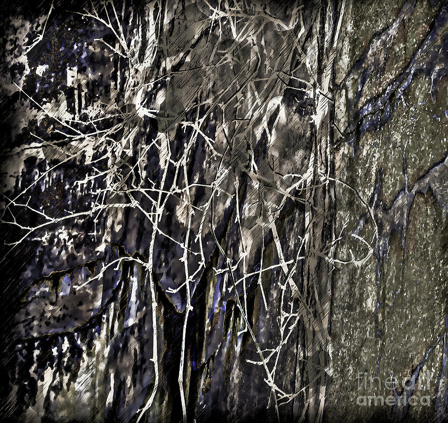 Painted Branch Wall by Julie Chambers Painted Branch Wall by Julie Chambers