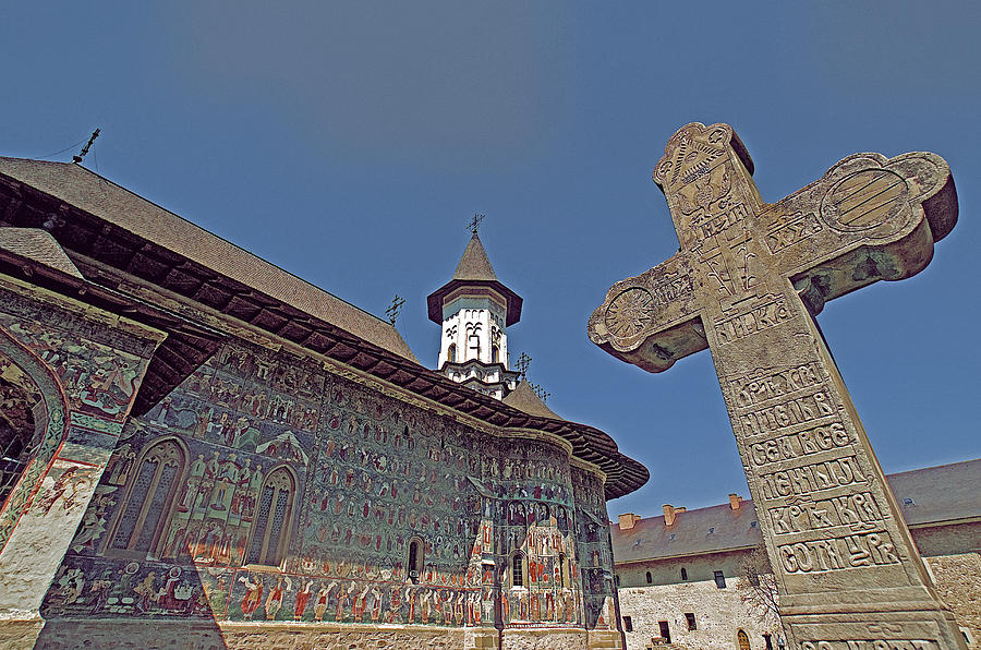 Painted Bucovina Monastery Photograph by Dennis Cox