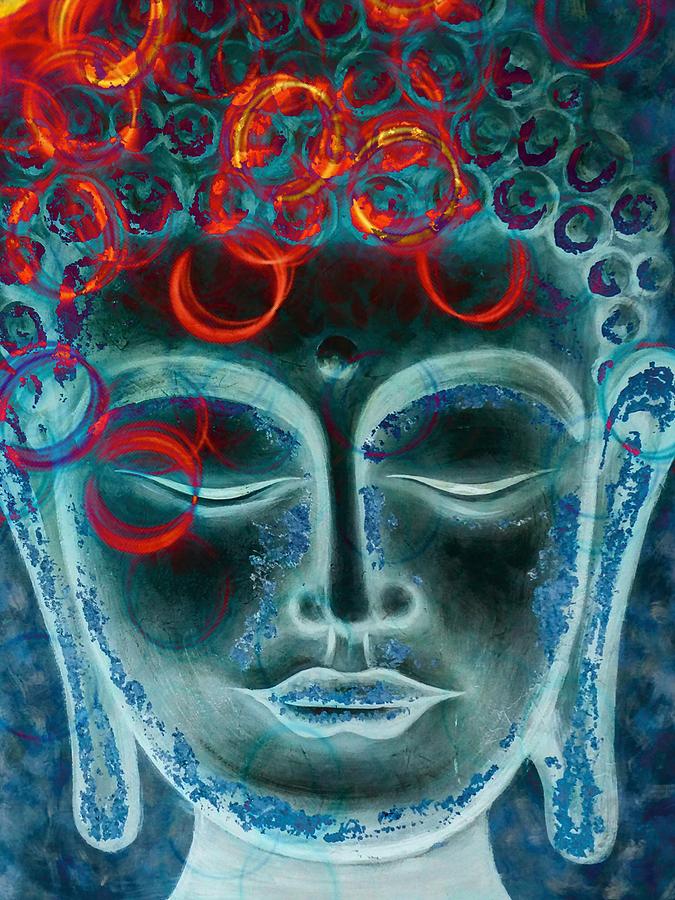 Painted Buddha 1 by Matty Archer Painted Buddha 1 by Matty Archer