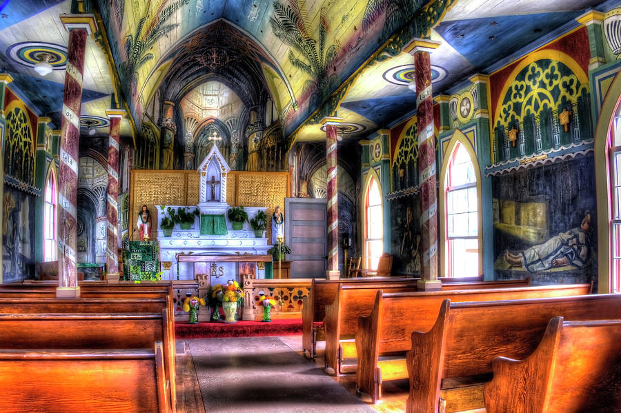 Painted Church Photograph by Joe  Palermo