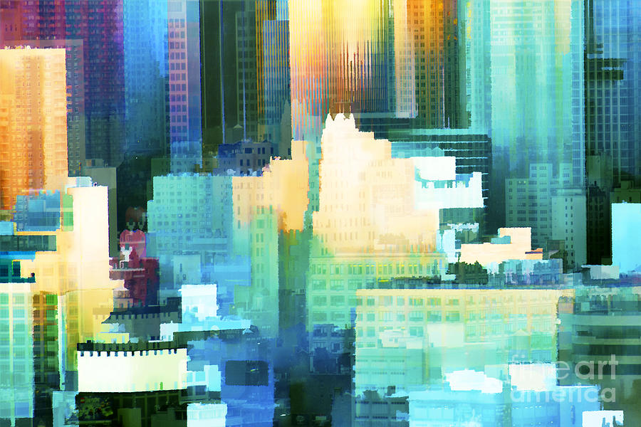Painted City Abstract Photograph