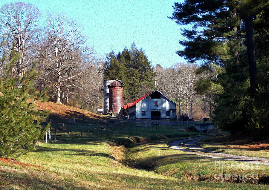 Painted Country Farm Photograph by Skip Willits