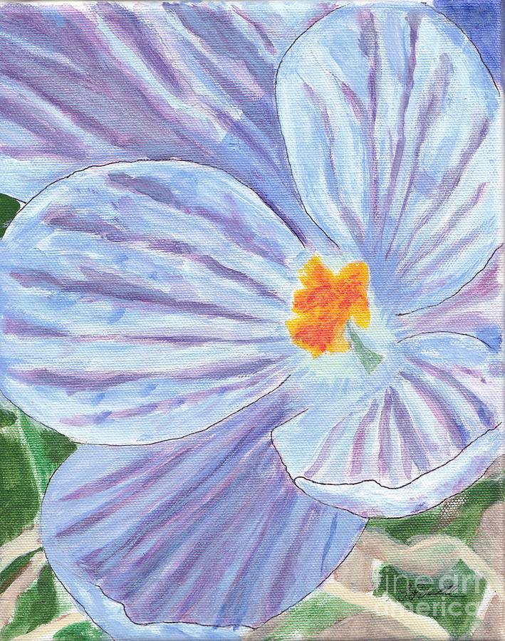 Spring Painting - Painted Crocus by Lewis Lowell