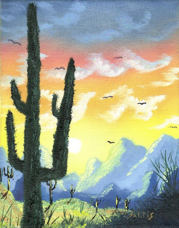 Painted Desert Painting by Jim Saltis