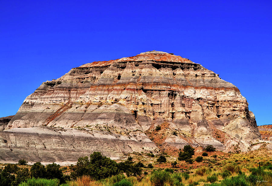 Painted Desert Mountainside 007 Photograph by George Bostian