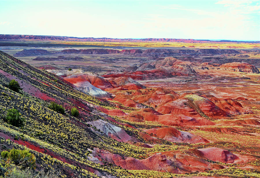 Painted Desert Mountainside 009 Photograph by George Bostian