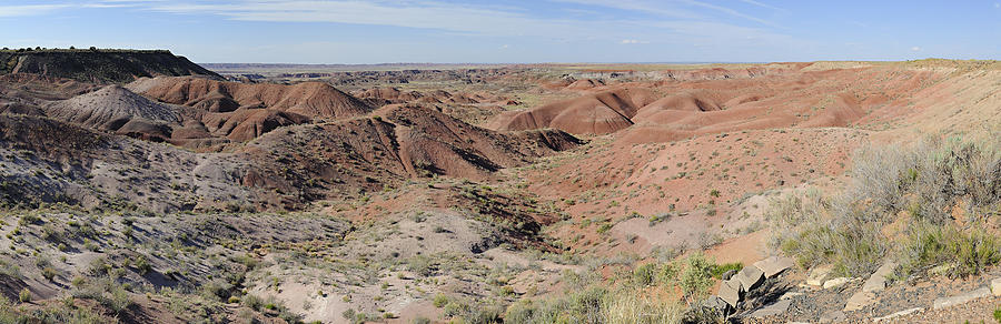 Painted Desert Panorama Photograph by Harold Piskiel