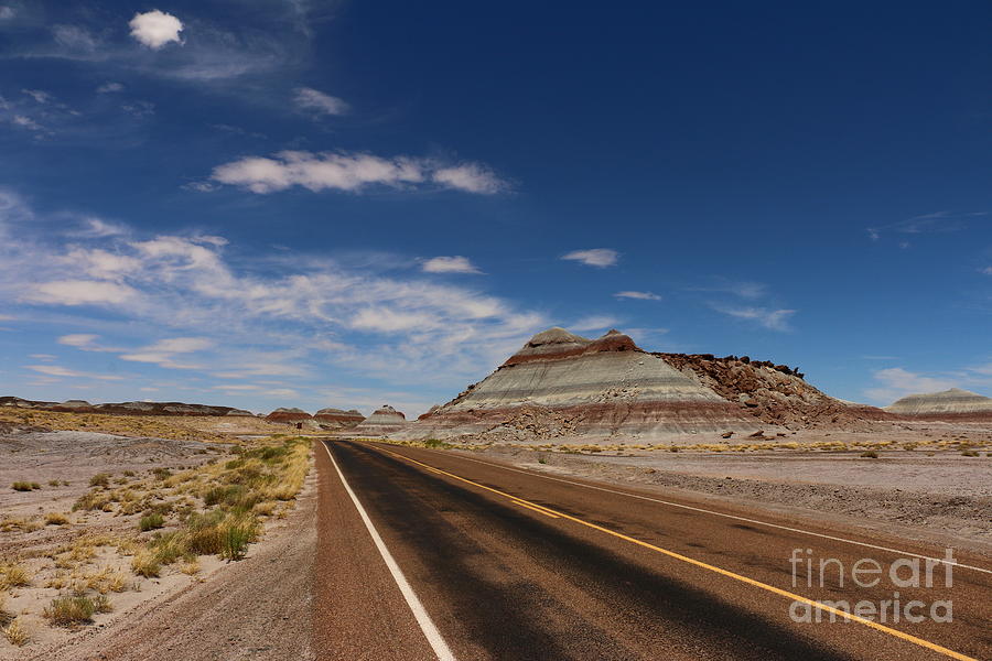 Painted Desert Road Photograph by Christiane Schulze Art And Photography