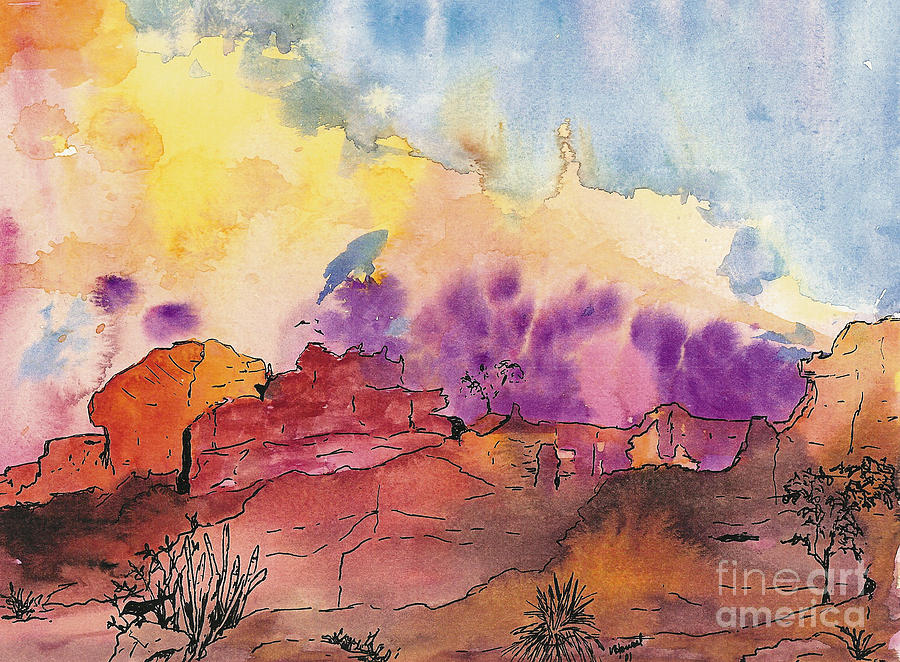 Painted Desert Painting by Vicki  Housel