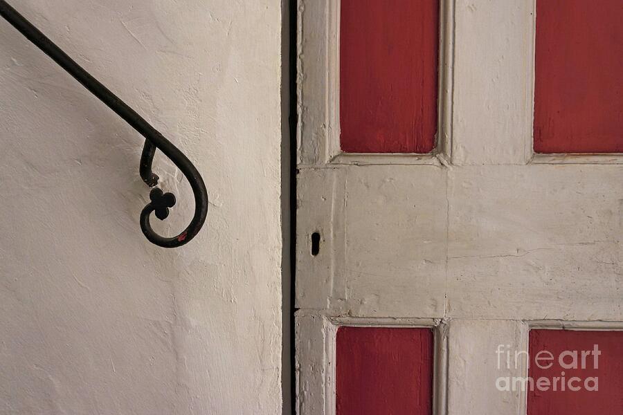 Painted Door and Railing Photograph by Patricia Strand