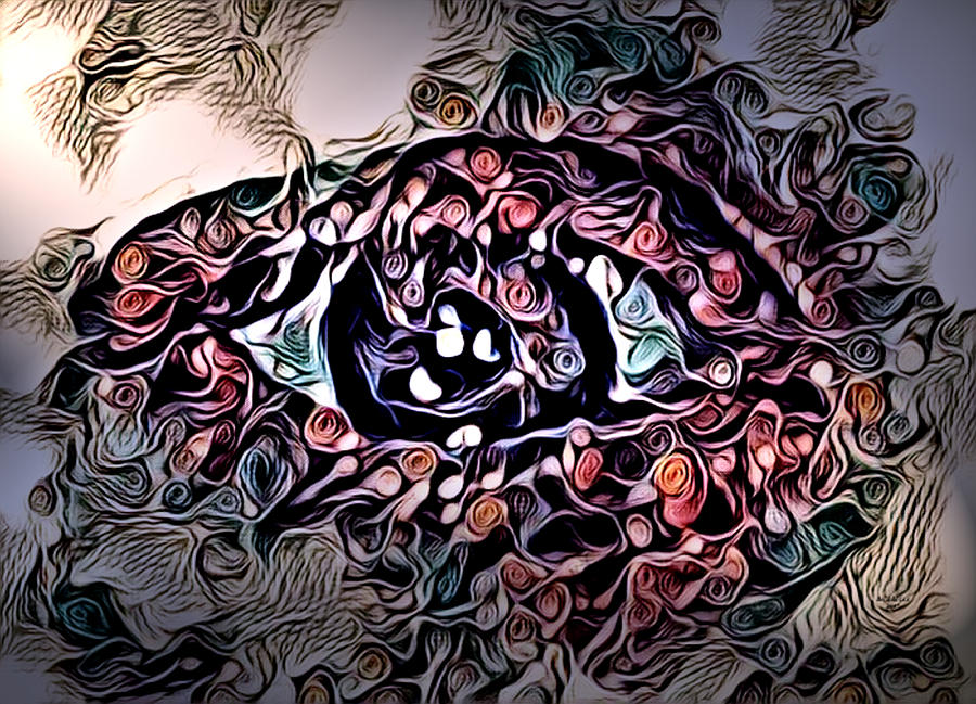Painted Eye Digital Art by Artful Oasis