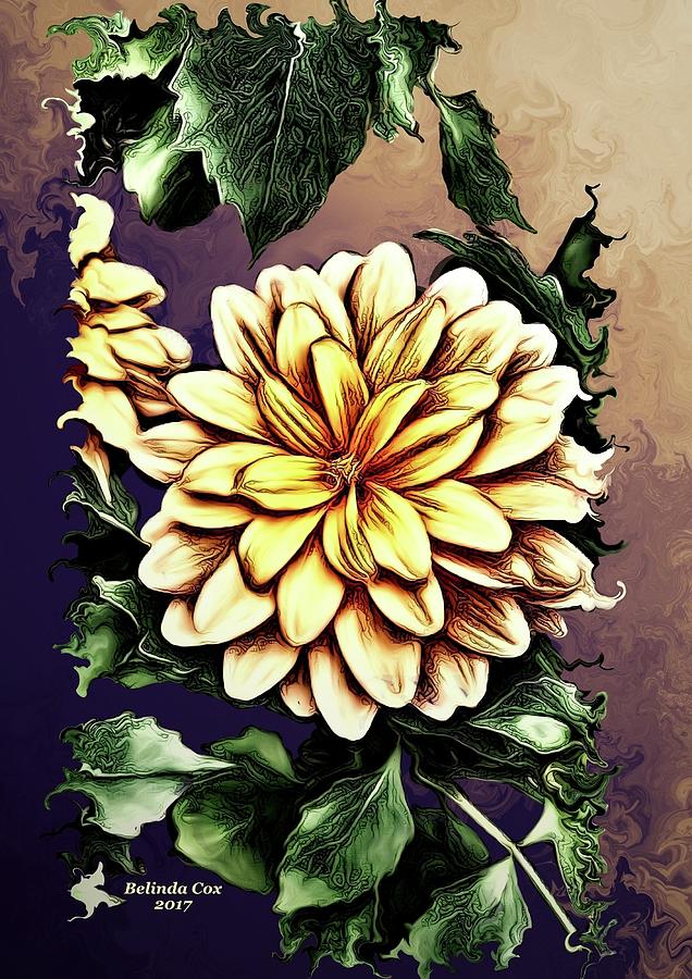 Painted Flowers Digital Art by Artful Oasis