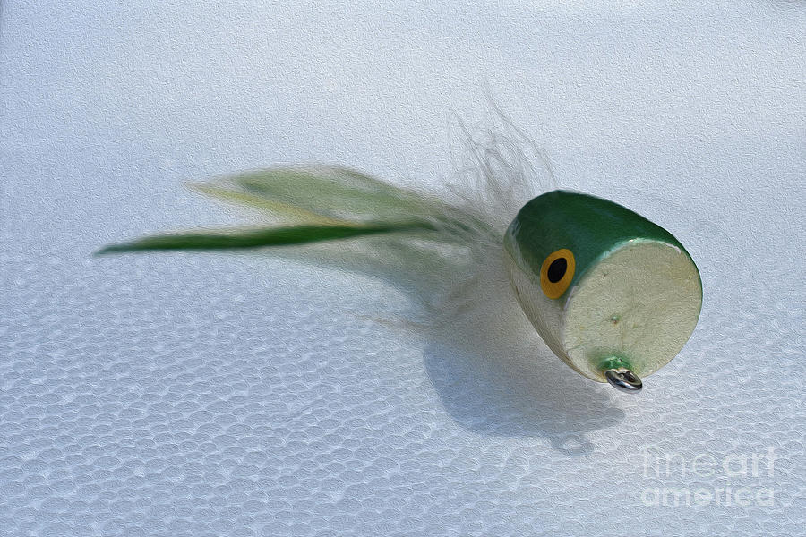 Painted Green Popper Photograph by Skip Willits