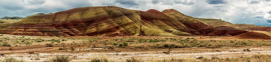 Mountain Photograph - Painted Hills Panorama by Marnie Patchett