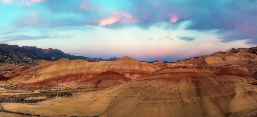 Painted Hills Panorama Photograph by Ryan Manuel