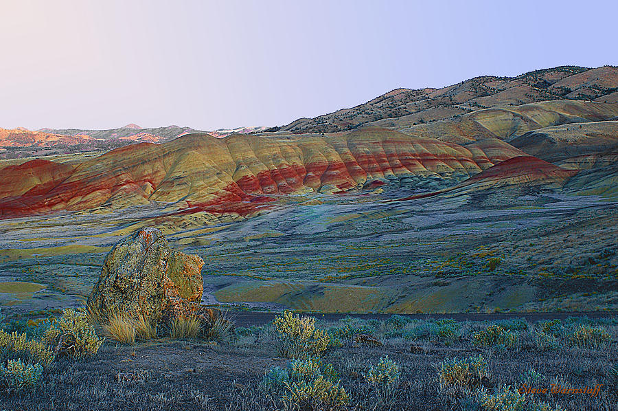 Oregon Photograph - Painted Hills Sunrise by Steve Warnstaff