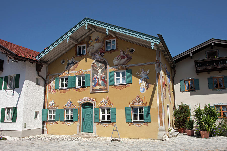 Painted House in Mittenwald Photograph by Aivar Mikko