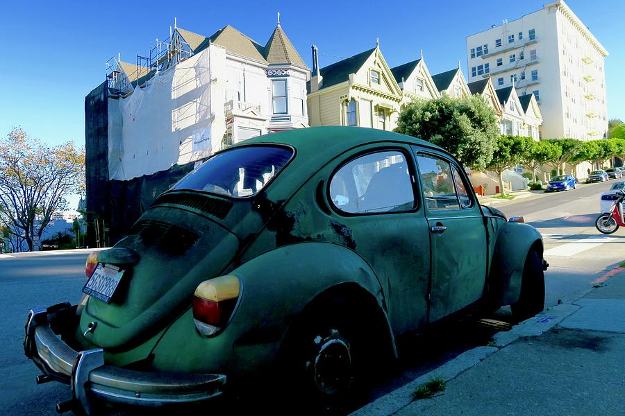 Painted Ladies and Volkswagen Photograph by Chris Bavelles
