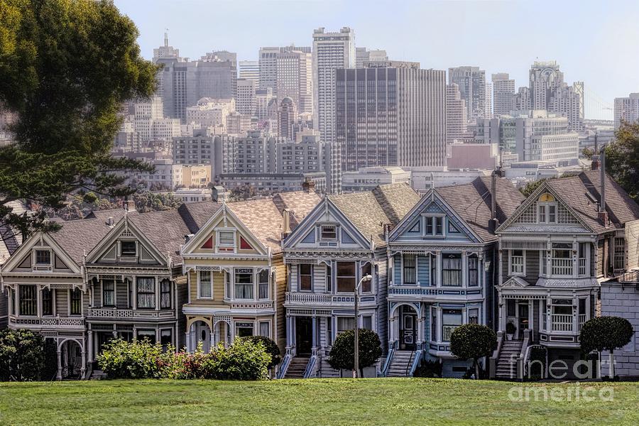 Painted Ladies Of Alamo Square Photograph by Mary Lou Chmura