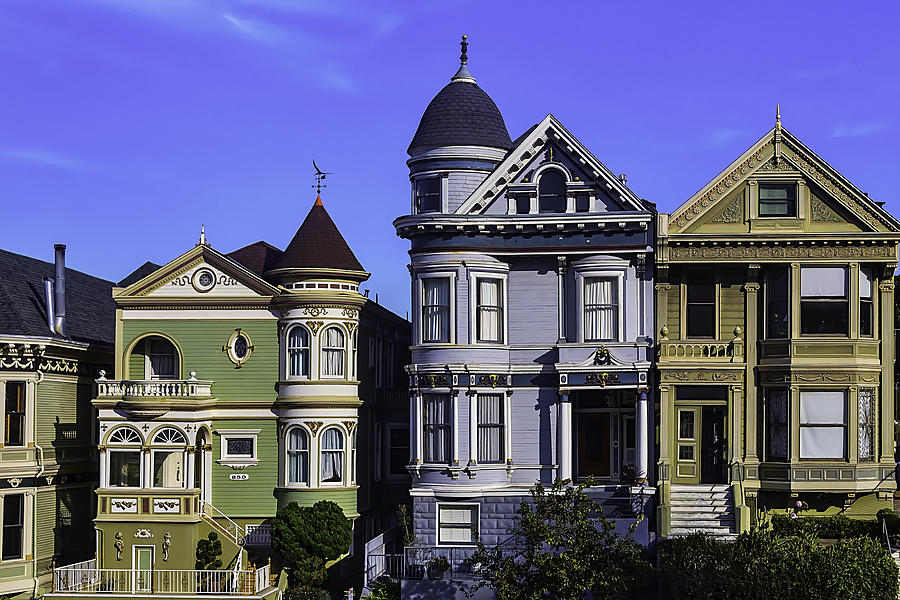 Painted Ladies Of San Francisco  Photograph by Garry Gay