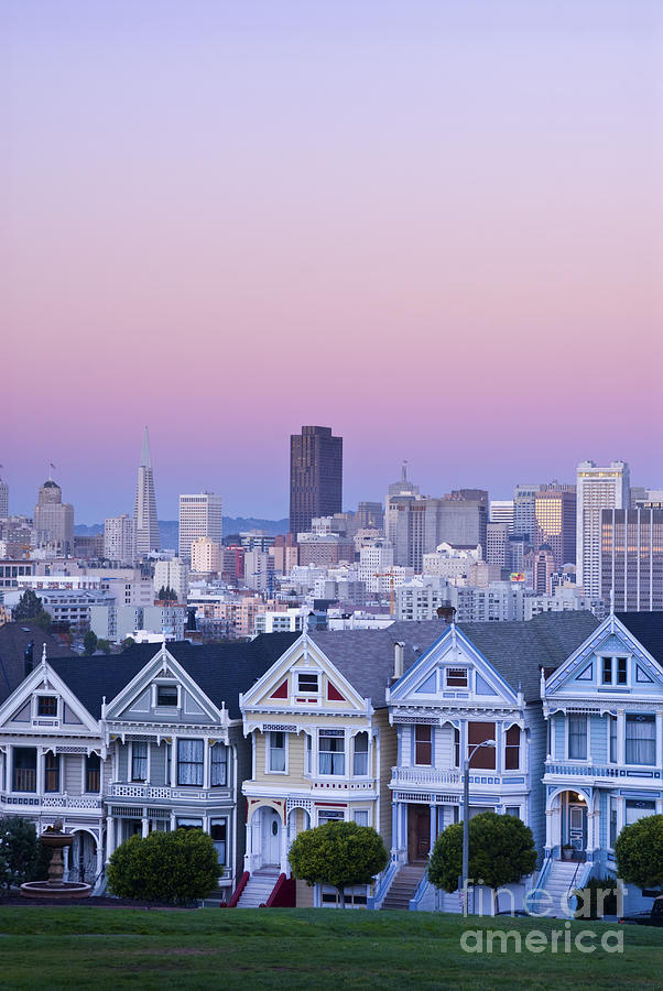 San Francisco Photograph - Painted Ladies, San Francisco by Justin Foulkes
