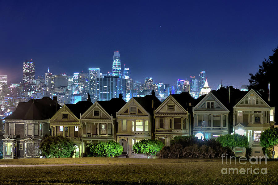 Painted Ladies Skyline Photograph by Roxie Crouch