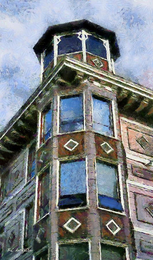 Painted Lady, Russian Hill Painting by RC DeWinter