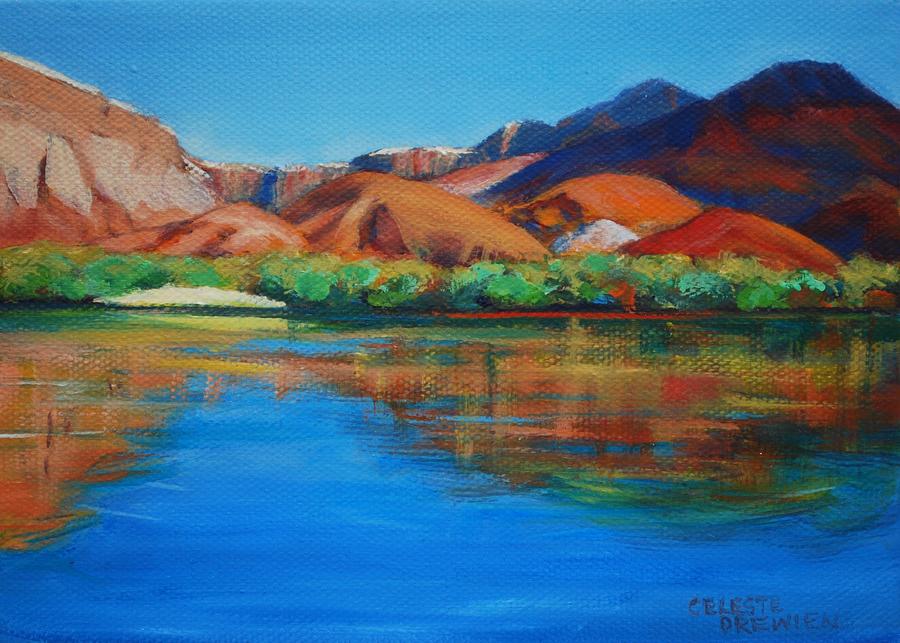 Marble Canyon Painted Painting by Celeste Drewien