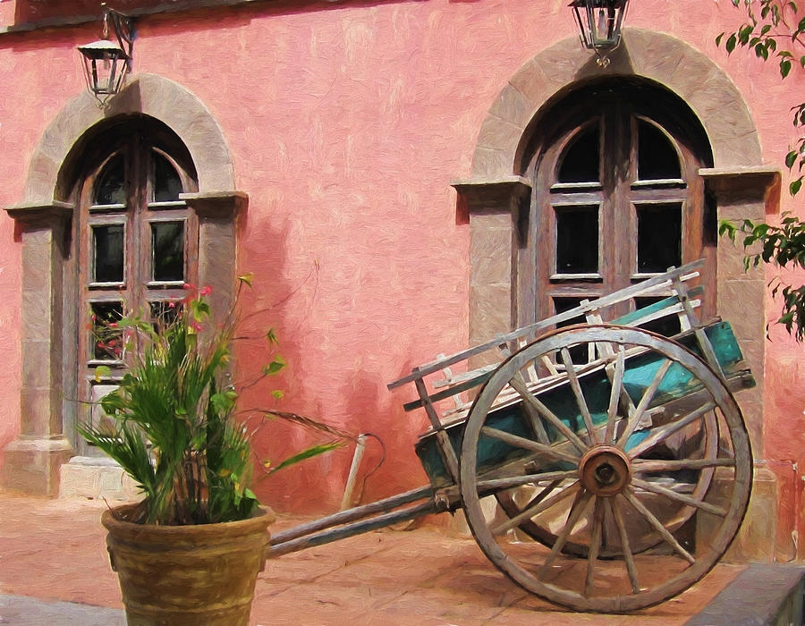 Picturesque Hotel in Loreto - painted Photograph by Marilyn Wilson