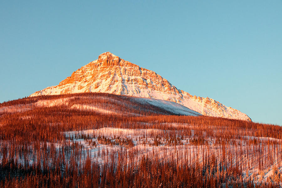 Painted Mountain Orange Photograph by Todd Klassy