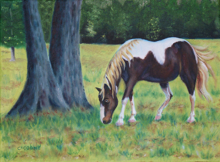 Painted Pony Painting by Jill Ciccone Pike