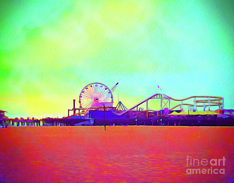 Painted Santa Monica 2 - Craig Mixed Media by Chris Andruskiewicz