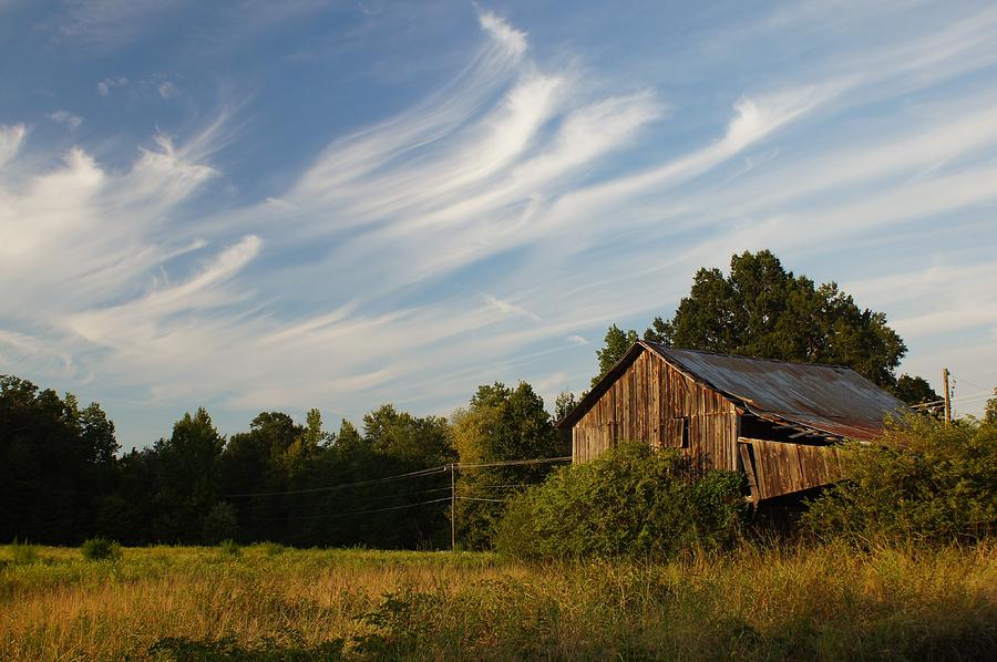 Painted Sky Barn Photograph by Benanne Stiens