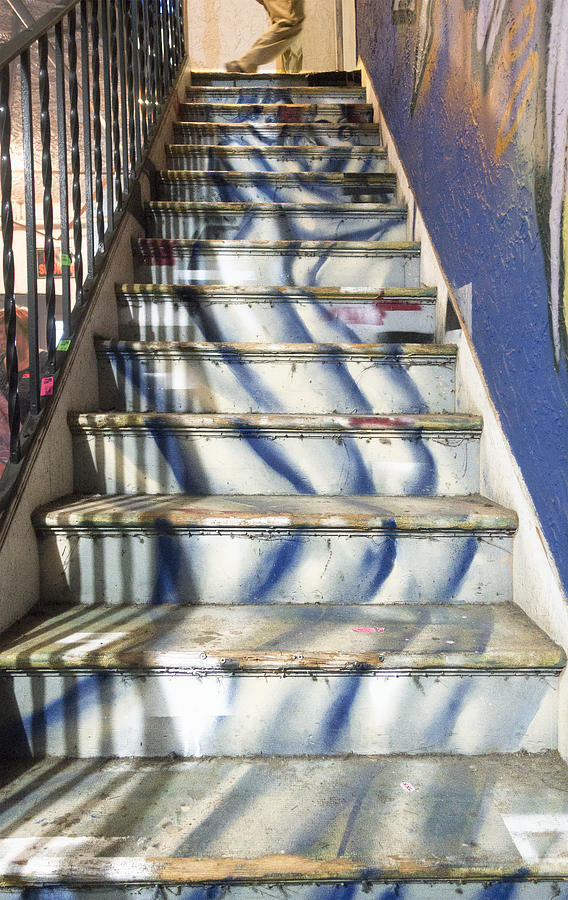 Painted Stairway-looking up Photograph by Jessica Levant