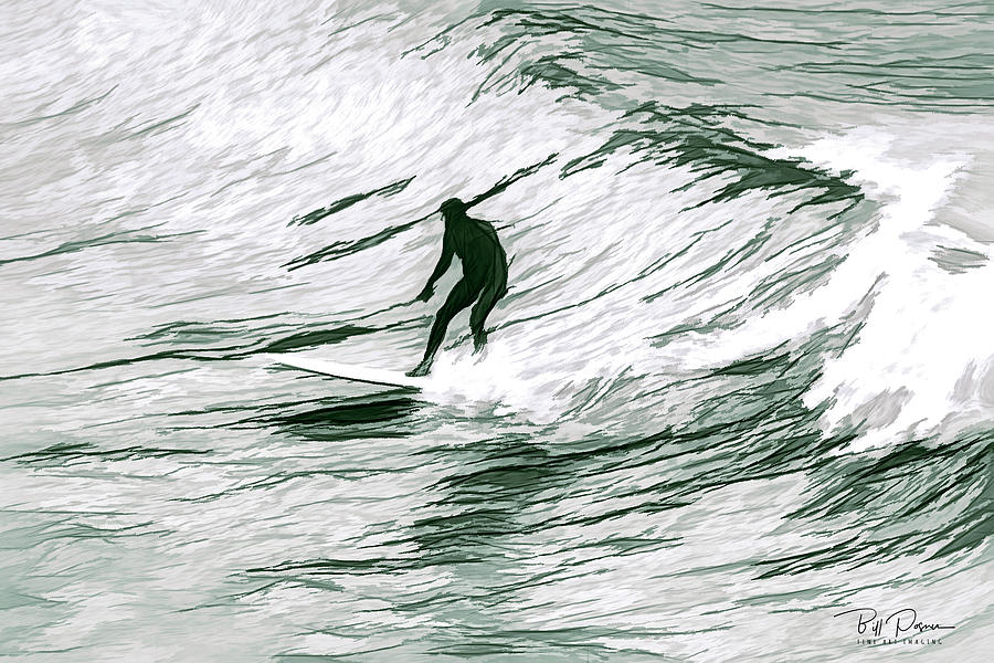 Painted Surfer Photograph by Bill Posner