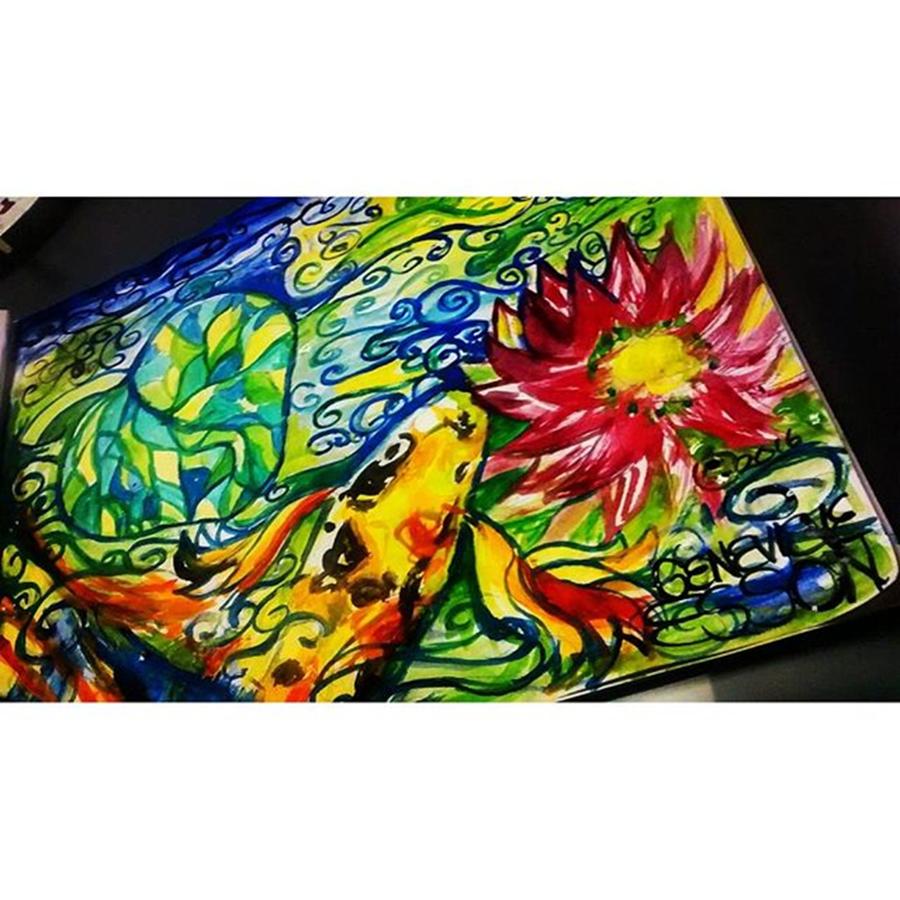Spring Photograph - Painted This Today Live At Urban Eats! by Genevieve Esson