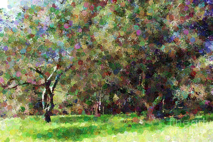 Painted Trees Digital Art