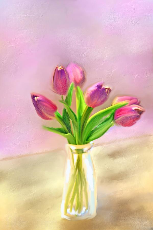 Painted Tulips Photograph by Mary Timman