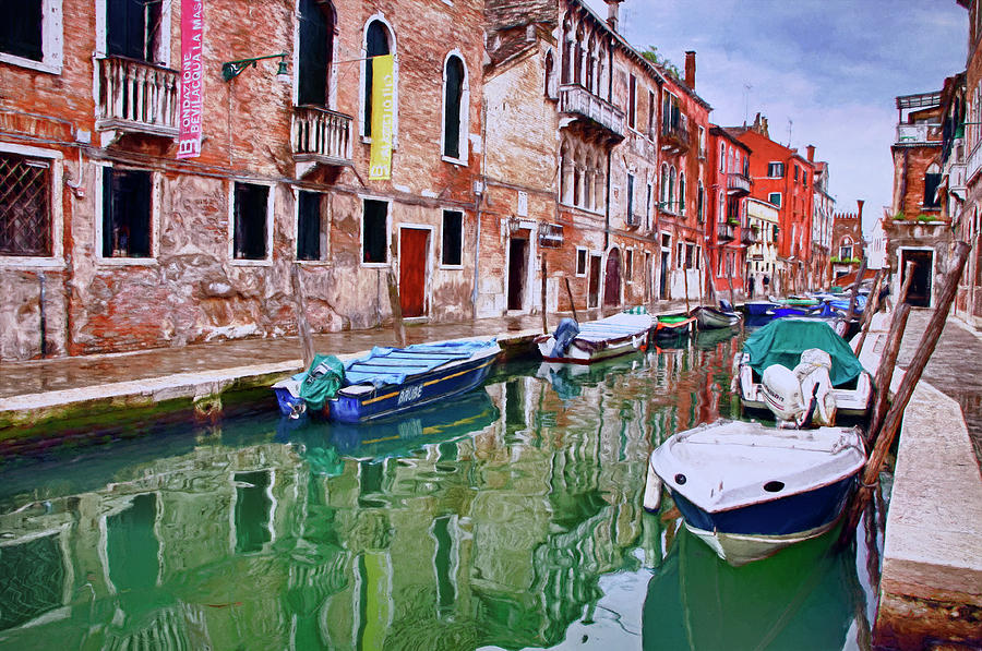 Painted Venice Photograph by Sharon Ann Sanowar