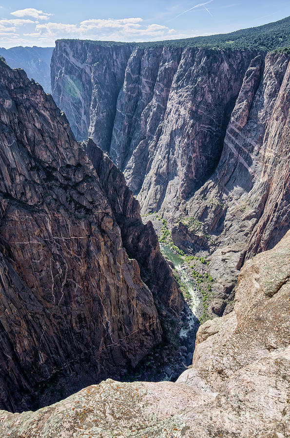Black Canyon Of The Gunnison Photograph - Painted Wall in Black Canyon of the Gunnison  8b7421 by Stephen Parker