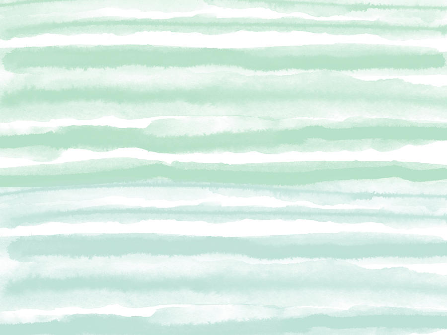 Painterly Beach Stripe 2- Art by Linda Woods Mixed Media by Linda Woods