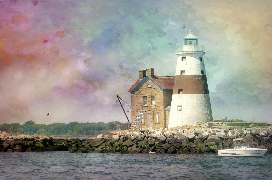 Painterly Lighthouse Photograph by Diana Angstadt