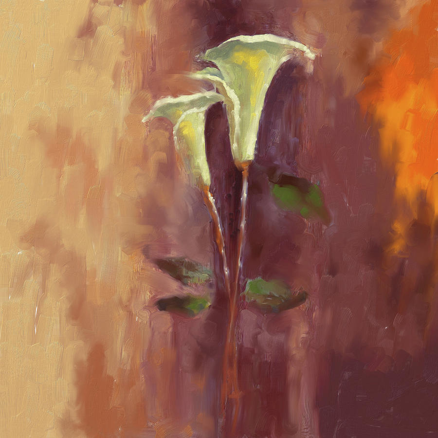 Painting 380 2 Calla Lily 1 Painting by Mawra Tahreem