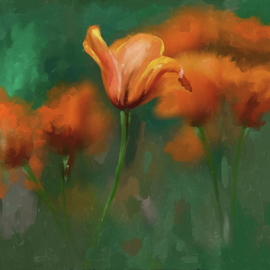 Painting 389 1 Tulip Painting by Mawra Tahreem