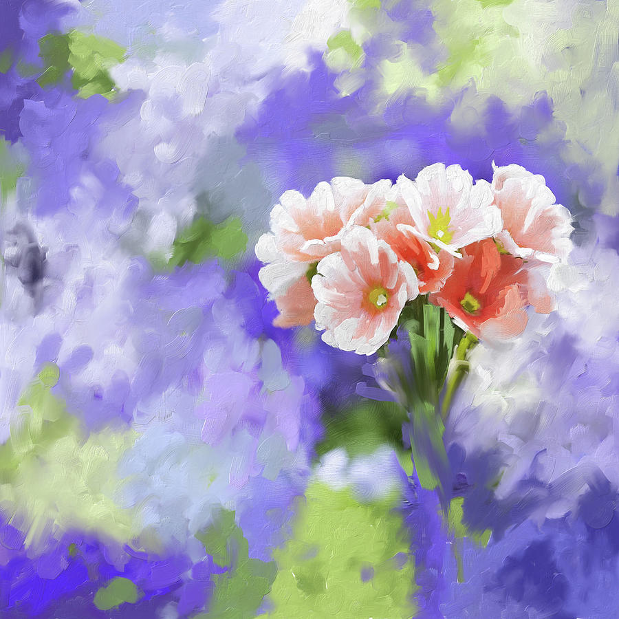 Painting 391 1 Pink Bouquet Painting by Mawra Tahreem
