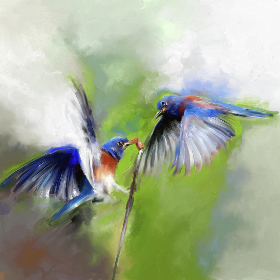 Painting 660 1 Bird 7 Painting by Mawra Tahreem