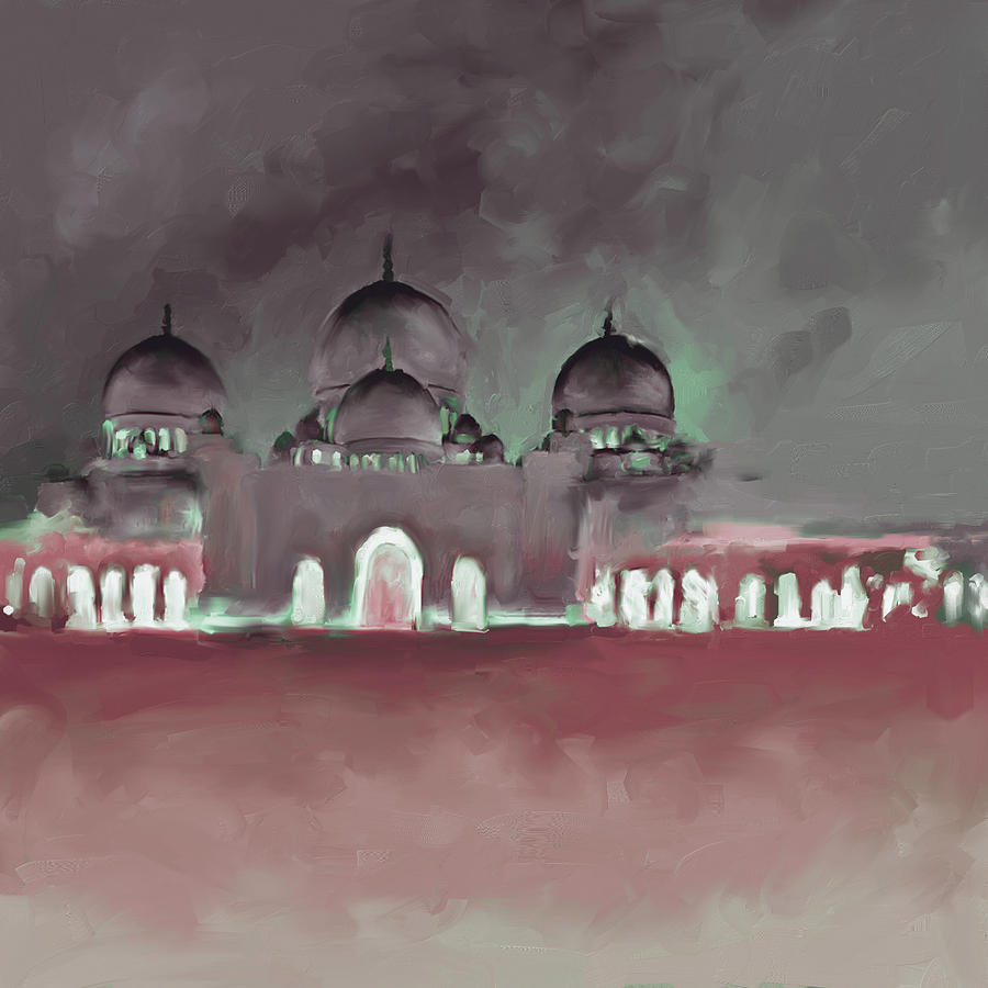 Painting 687 3 Sheikh Al Zaid Mosque Painting by Mawra Tahreem