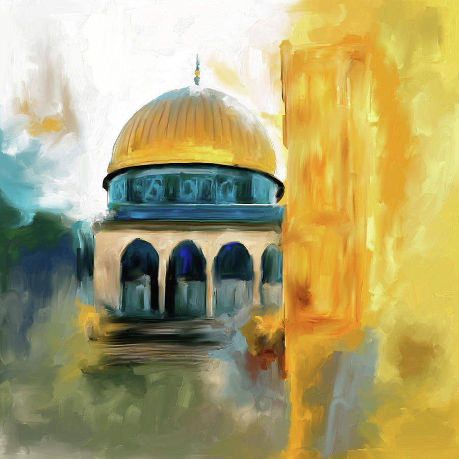 Painting 691 1 Masjid-al-Aqsa Painting by Mawra Tahreem