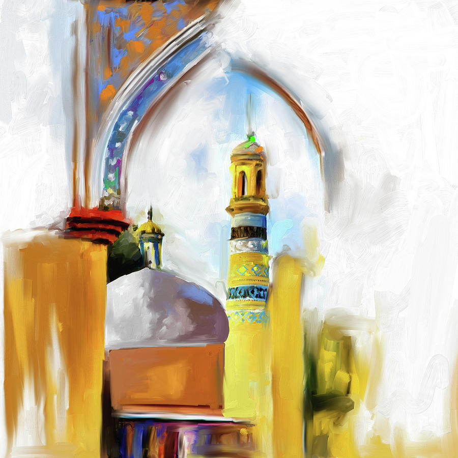 Painting 692 1 Id Kah Mosque Painting By Mawra Tahreem Fine Art America
