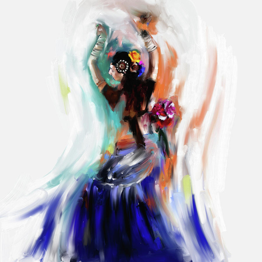 Middle East Painting - Painting 696 1 Dancer 1 by Mawra Tahreem